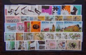 Lesotho 1972 1981 sets Olympics Reptiles Insects Waterfalls Royal Wedding MNH 