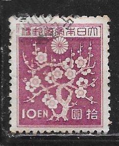 Japan 275: 10y Plum Blossoms, used, VF