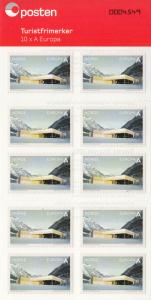 Norway 2011 Booklet pane  of 10 A Europa Visitors' Center Borgund Stave Churc...