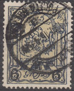 Poland Warsaw Town Post K.O.M.W.  1915 5 Groszy with 6 Gr overprint Used