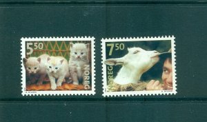 Norway - Sc# 1316-7. 2001 Pets. MNH $3.85.