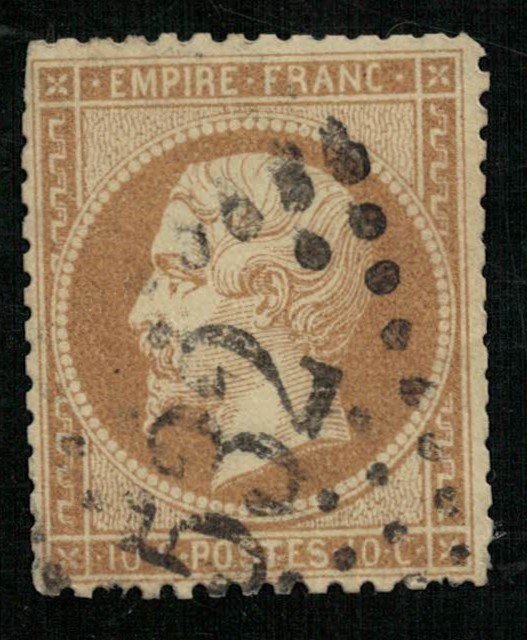 France, 1862-1871 Emperor Napoléon III, Perforated, MC #20 (4325-Т)