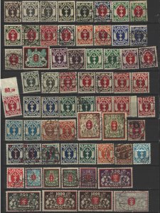 COLLECTION LOT 7954 DANZIG 367 STAMPS 1920+ CV+$700 7 SCANS