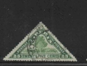 LIBERIA #169 1918 25c TRAVERLER'S TREE F-VF USED a