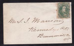 Confederate States Of America #1c Used On Cover