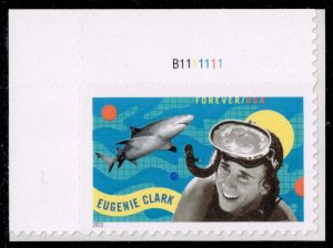 US #5693 Eugenie Clark and Shark P# Single; MNH