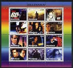 MORDOVIA - 2002 - Mill. Films #1 -Perf 12v Sheet-Mint Never Hinged-Private Issue