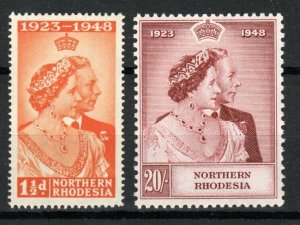 Northern Rhodesia 1948 Royal Silver Wedding MNH