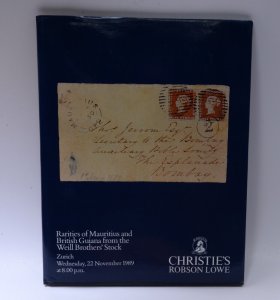 Christie's Rarities Mauritius British Guiana Weill Brothers 1989 Auction Catalog 