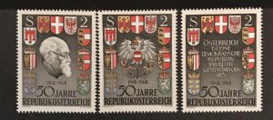 AUSTRIA   820-22   MNH