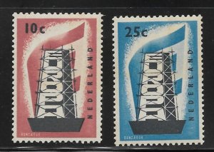 NETHERLANDS 1956 Europa Issue - Scott #368-69 VF - MNH (NH)