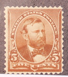 Scott 223 - 5 Cents Grant - MNH Nice Stamp - SCV - $225.00 