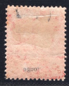 MOMEN: TURKS ISLANDS SG #49 1881 CROWN CC MINT OG H £85 LOT #66791*