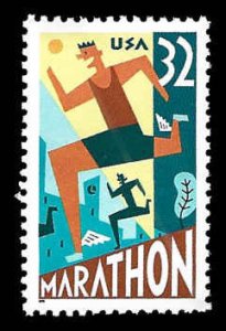 PCBstamps   US #3067 32c Marathon, MNH, (13)