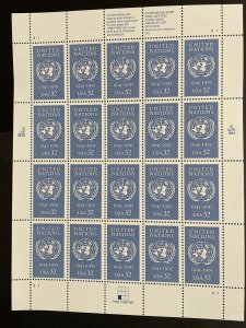 1995 sheet US Postage stamps - United Nations 50th Anniversary Sc# 2974