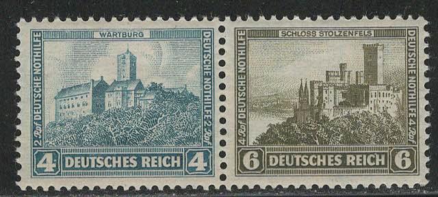Germany Scott # B44, B45, mint nh, se-tenant, Mi# W43