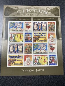 Nice Canceled 4898 Circus Sheet 2014