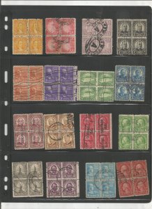 US EARLY BLOCK OF 4 COLLECTION