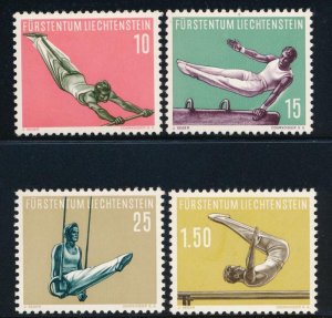 LIECHTENSTEIN 308-311 MINT VF NEVER HINGED (NH) GYMNASTICS