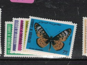 Djibouti Butterfly SC 568-72 MNH (2epl)