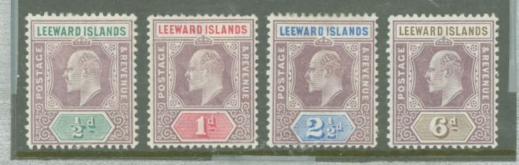 Leeward Islands #20-1/23/25v Unused Multiple