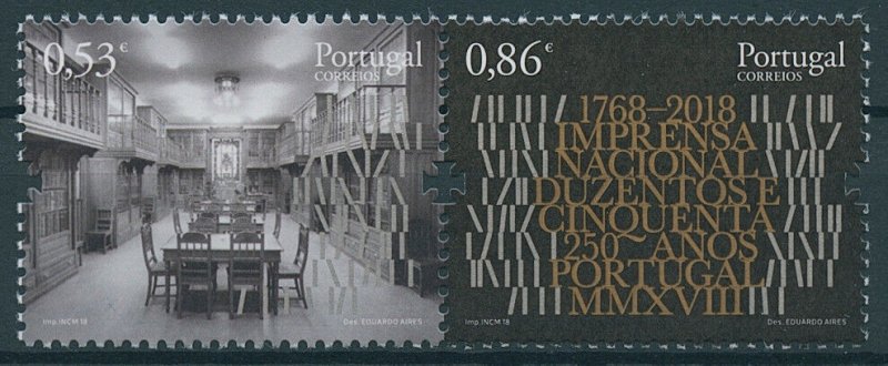 Portugal 2018 MNH Imprensa Nacional Mint & National Press 2v Set Stamps 