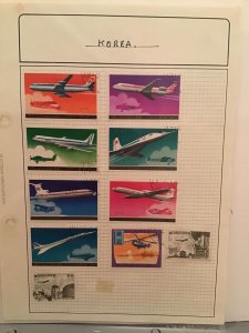 Korea Air Travel stamp page R24455