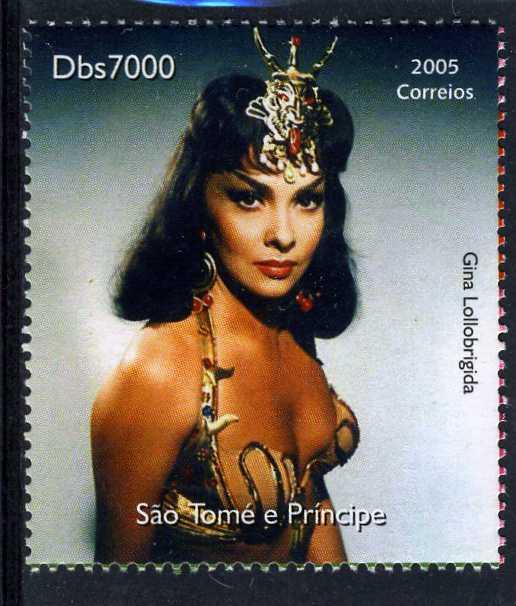 Sao Tome & Principe 2005 GINA LOLLOBRIGIDA set 1v Perforated Mint (NH)