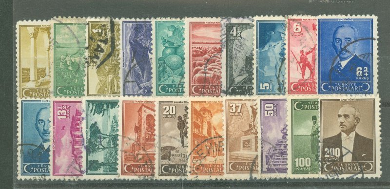 Turkey #896-915  Single (Complete Set)