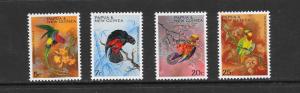 BIRDS - PAPUA NEW GUINEA #249-252