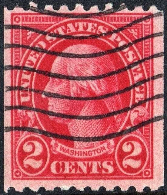 SC#606 2¢ Washington Coil Single (1923) Used