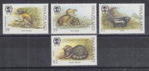 Swaziland Sc 539-542 MNH. 1989 Small Animals, complete set, VF