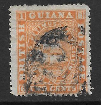 British Guiana Scott #59 Used c Ship  2015 CV $17