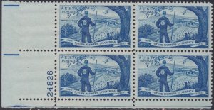 1024 Future Farmers Plate Block MNH