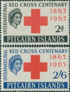 Pitcairn Islands 1963 SG34-35 Red Cross set MNH