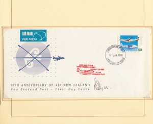 New Zealand Covers x 8  1st & Special Air UK864
