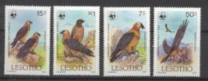 Lesotho Mi.556-59 MNH WWF-86/Birds