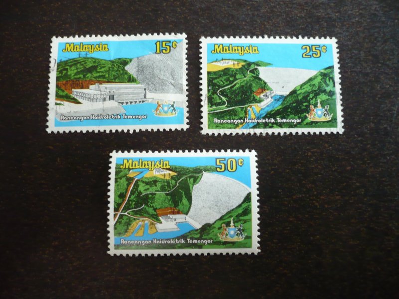 Stamps - Malaysia - Scott# 198-200 - Used & Mint Hinged Set of 3 Stamps