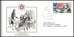 Senegal 430 US Bicentennial Typed FDC