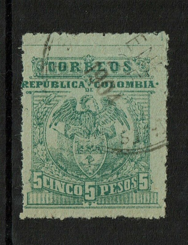 Colombia SC# 273A Used / Perfed / Signed Back - S10263