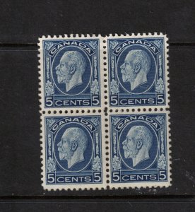 Canada #199ii Very Fine Mint Block With Blue Nose Reentry