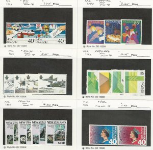 New Zealand, Postage Stamp, #871//888a Mint NH, 1987-88, JFZ