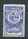 Single FL D37   15 cent  Florida Documentary Tax Stamp