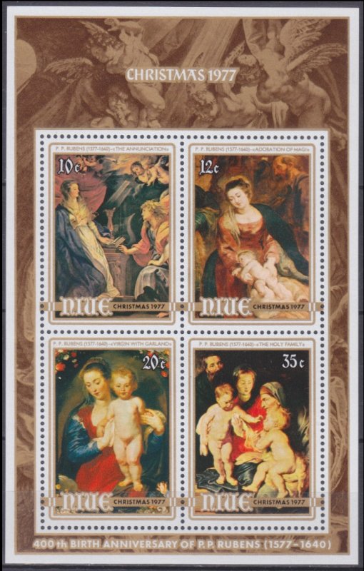 1977 Niue 189-192/B2 Artist / Peter Paul Rubens