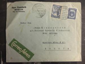 1925 Medellin Colombia Scandita Airmail Commercial Cover To Bogota