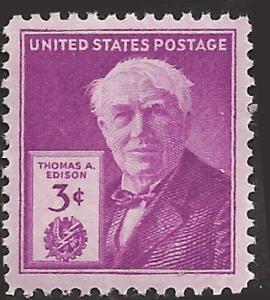 # 945 MINT NEVER HINGED THOMAS A. EDISON