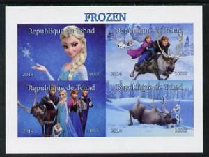 Chad 2014 Walt Disney\'s Frozen #1 imperf sheetlet contai...