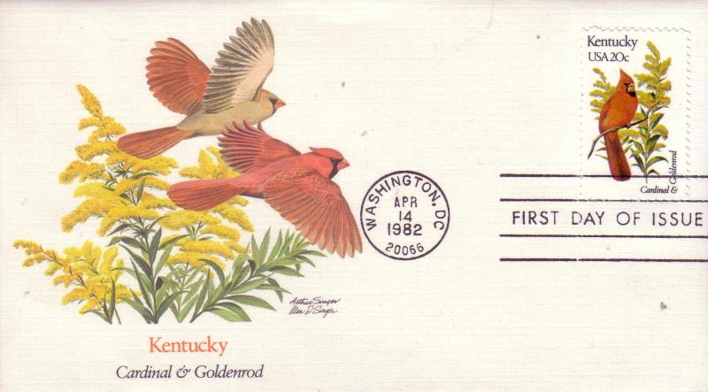 US Sc# 1953 / 2002 FDC's State Birds & Flowers Complete UXZ