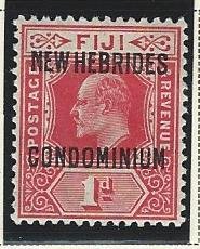 New Hebrides British mh GUM HAS TONE SEE SCAN  sc 10