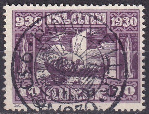 Iceland #155  F-VF  Used  CV $18.00  (Z8001)